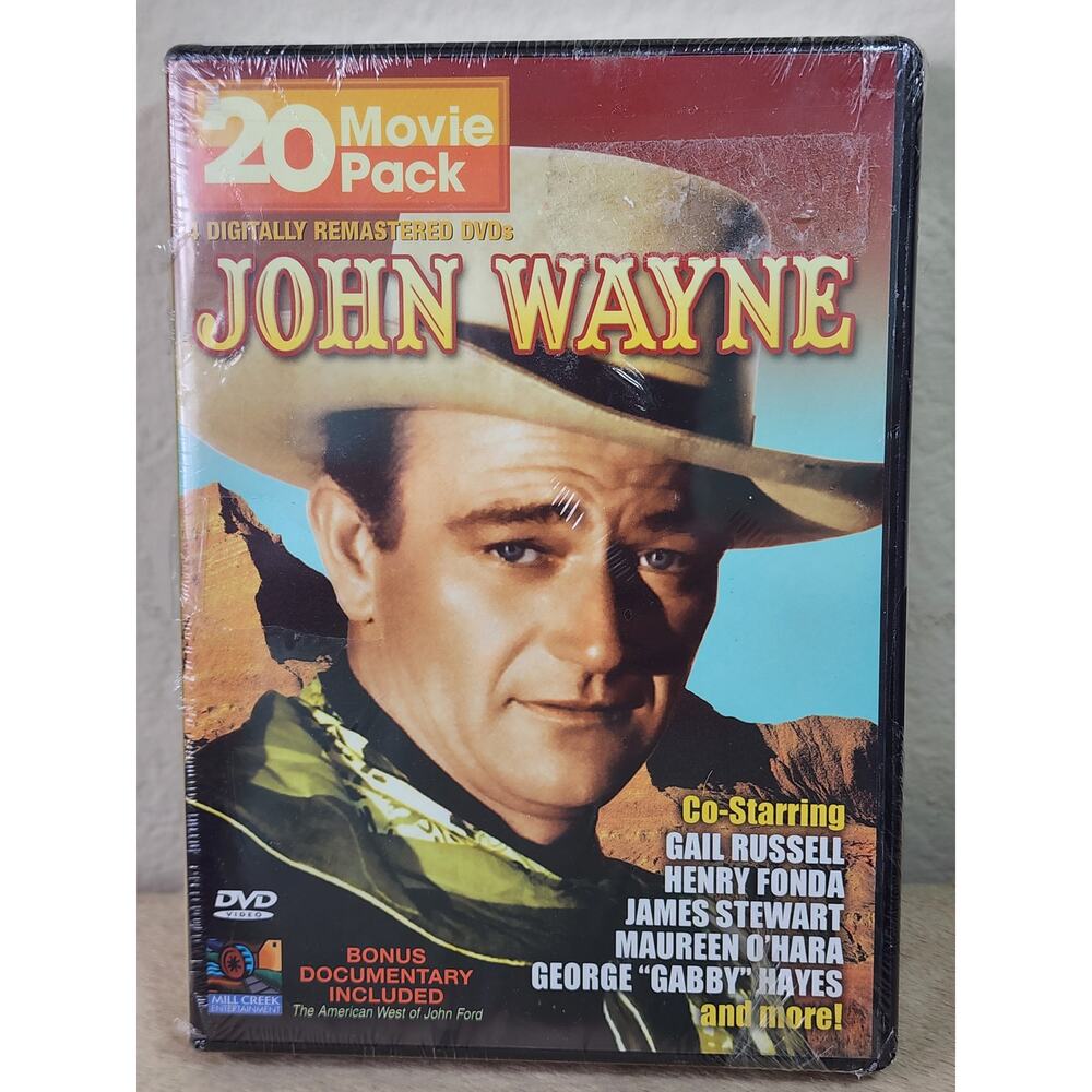 John Wayne DVD New Sealed 4 Disc / 20 Movies Pack Re-Mastered Year 2005